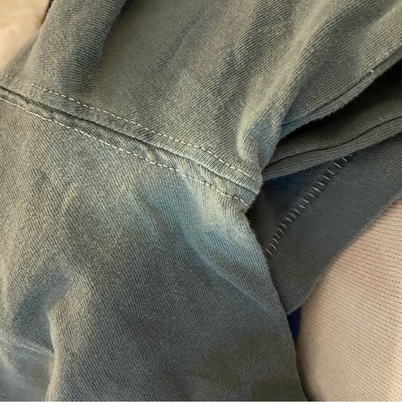 Abercrombie Garment Dyed Long Sleeve Tee Slate Small - Picture 6 of 7